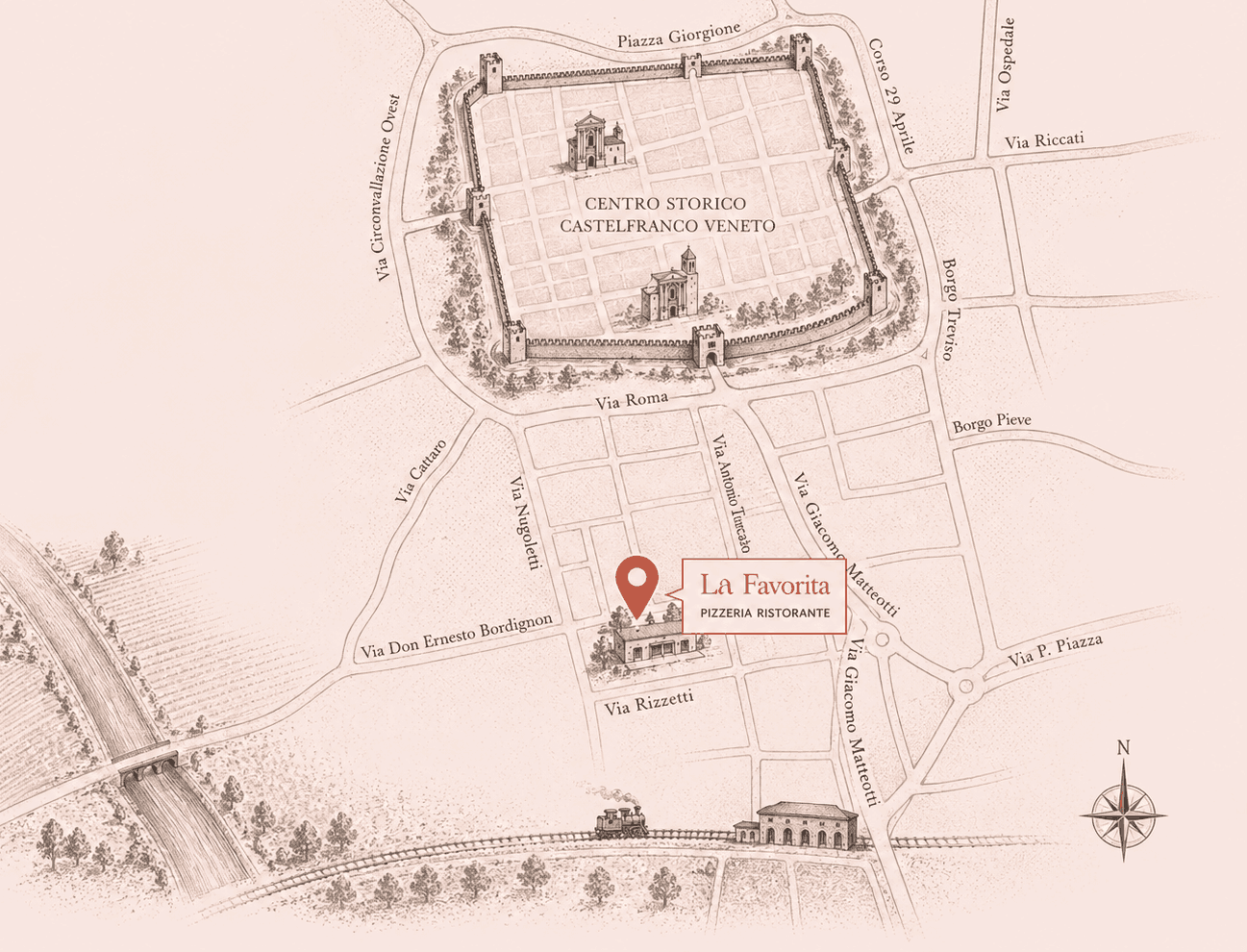 Mappa brandizzata La Favorita